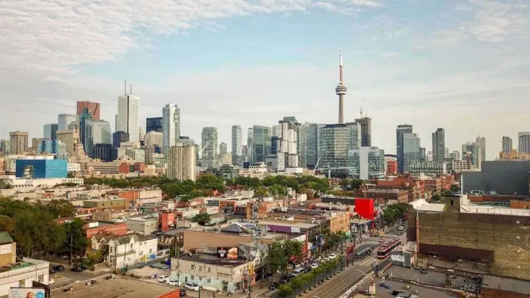 view of the Toronto city skyline